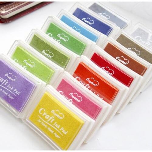 NEW ITEM! Nice color big craft Ink pad,Ink stamp pad,Inkpad set for DIY funny work,Free Shipping.wholesale SN687