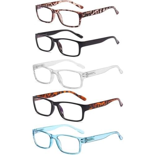 Blue Light Blocking Reading Glasses Men and Women Transparent Computer Eyeglasses Reading Magnifying Eyewear Presbyopic