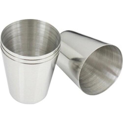Outdoor Camping Hiking Polished Stainless Steel Whiskey Liquor Cup Water Bottle for Drinking Tea Outdoor Sport Camping Supplies