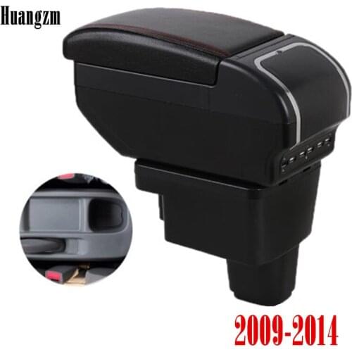 For chevrolet Sail Car Armrest box Center Console Storage Box with Cup holder 9 USB Charging 2009-2014 2010 2011 2012 2013