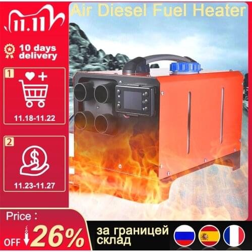 12V/24V 5000W LCD Monitor Air Diesels Fuel Heater For Car Truck Bus With Remote Control Adjustable Temperature
