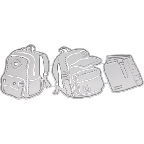 School Bag Backpack Metal Cutting Dies Stencil DIY Scrapbooking Album Stamp Paper Card Embossing Craft Decor