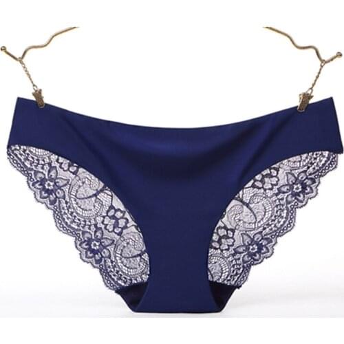 1PC Mid-Rise Knickers Sexy Hollow Briefs Ultra Thin Underwear Womens Underpants Soft Lingerie Sexy Lace Panties Lady Underwear