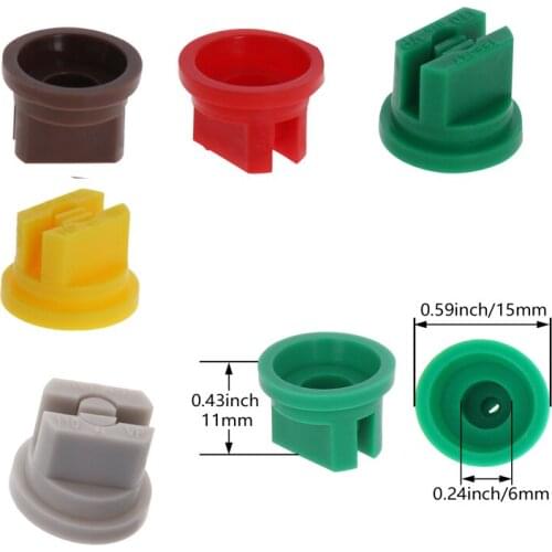 MroMax 5/8/10/12/14/20pc Fan-shaped Nozzle Card Type Outer Diameter 15mm Interface Inner Diameter 6mm Total Length 11mm Hardware