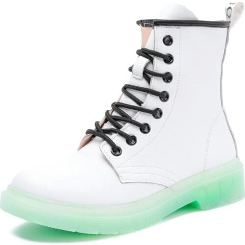 Women Winter Boots Shoes Fur 2020 New Genuine Leather Fashion Ankle Boots Student Flat Female Martin shoes