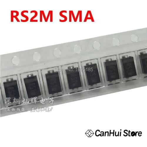 100PCS RS2M SMA DO-214AC 2A 1000V FREE SHIPPING