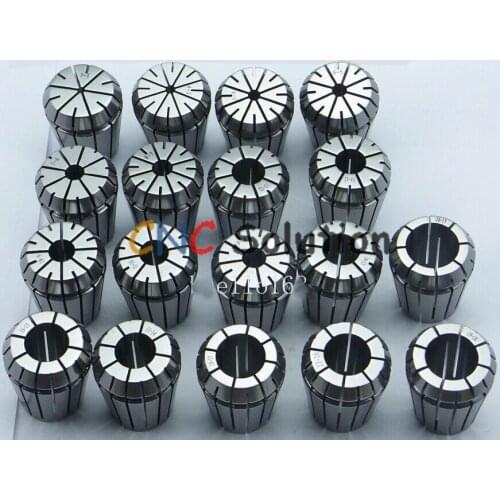 18pcs ER32 High Precision Spring Collet Set 3~20mm for CNC Engraving spindle motor