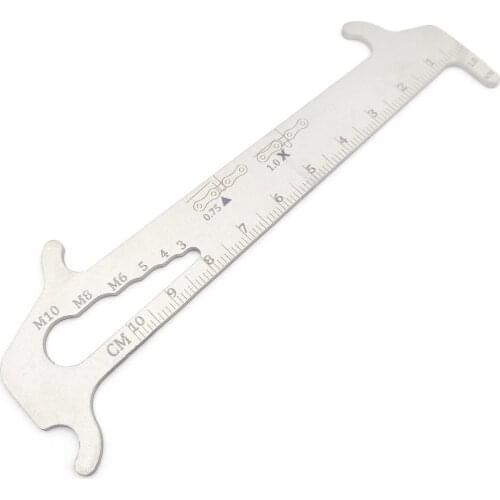 4-IN-1 Bike Chain Checker Chain Hook Bolt Measurement Bicycle Chains Wear Indicator MTB Road Bicycle Cycling Chain Tool