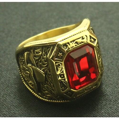 BOYARD Gold Rings For Men