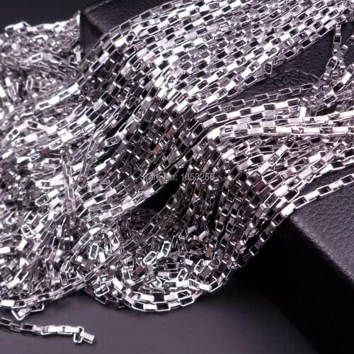 Lot 5 Meters in bulk Stainless Steel 3mm Long Square Box Link - Chain Jewelry Fashion Finding /Marking Chain DIY