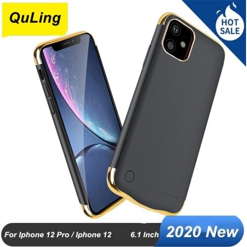 6000 Mah For iphone 12 Pro Battery Case For iphone 12 Battery Case 6.1 Inch Ultra Thin Charger Cover For iphone 12 Power Bank