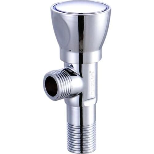 G1/2*1/2 Brass Triangle Valve Household Bathroom Water Heater Water Stop Valve Faucet Hot And Cold Water Universal Inlet Valve