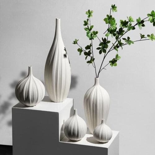 Artificial Ceramic Wedding Vases Home Decor Crafts Porcelain Vase Ornaments Table Decoration Ceramic Flower Arrangement Figurine
