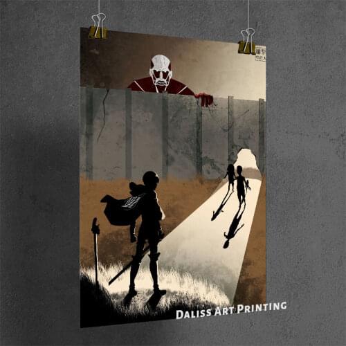 Canvas Anime Attack on Titan Sick World Pictures Home Decoration Paintings Poster HD Prints Wall Art Modular Living Room Framed
