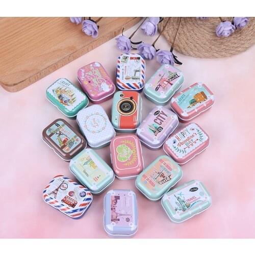 Tablet Box Mini Cute Medicine 7Day Weekly Storage Pill Case Organizer Health Care Pill Box 3styles Colorful Mini Tin Box