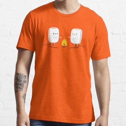 New Marshmallows T-Shirt Cotton Men Tee Shirt