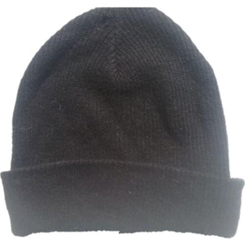 New Cartoon Plush Cotton wool knitting Solid color Black color plush Winter Warm hat man Lady Soft Windproof Cap Beanies hats