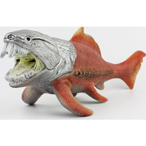 Real life Dunkleosteus model soft plastic simulation Dunkleosteus doll gift about 27.5x9.5x9cm xf2757