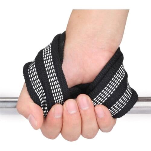 1pair Figure 8 Weight Lifting Straps DeadLift Wrist Strap for Pull-ups Horizontal Bar Powerlifting Gym Fitness Bodybuilding