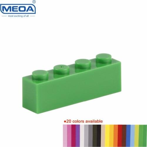 MEOA Building Blocks 100g=66pcs Constructor Block 1*4 Higher 4 Dots Educational Toys Bricks compatible with Stardand Bricks