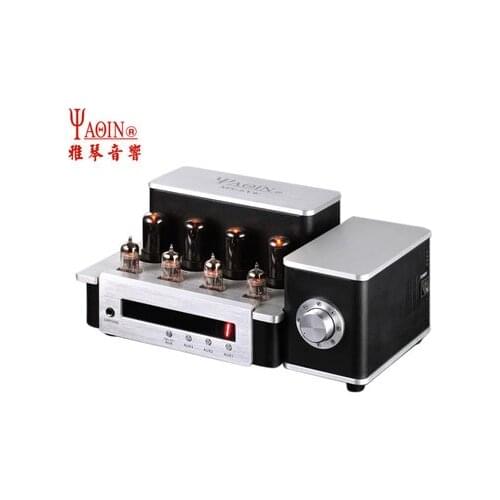 YAQIN MS-6V6 Integrated vacuum tube headphone amplifier Pre-amp SRPP Pure Post-amp 6P6Px4 do Class AB1 amplifier 2x12.5W