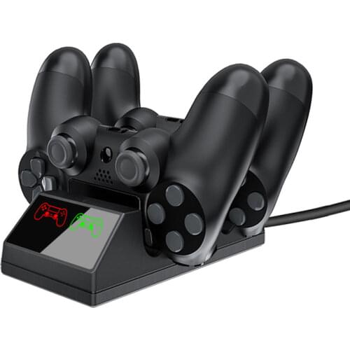 New PS4 Gamepad LED Charging Dock Dual Detachable Micro USB Charger Magnetic Charging Station for Sony Playstation 4 Controller