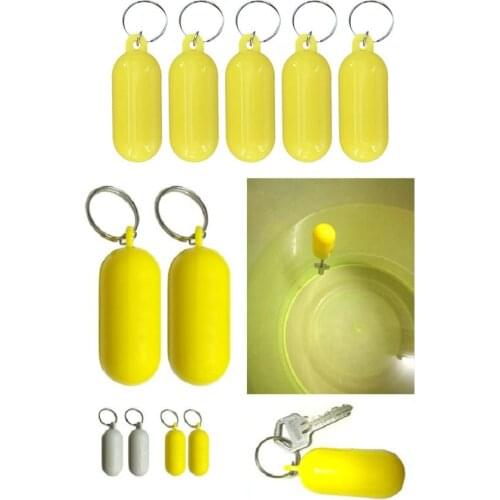 1PC Plastic PS+Metal Floating Key Ring Kayak Keychain Buoyant Keyring Marine Sailing Float Keys Buckle Rowing Boats Tools