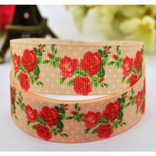 22mm 25mm 38mm 75mm Flowers Cartoon Character Printed grosgrain ribbon party decoration sewing supplies 10Y X-00115