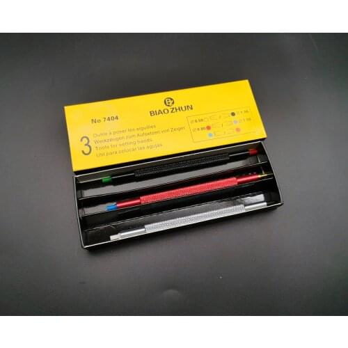 3pcs/set 7404 Series Plastic Double-headed Watch Hands Tool Presser Fitting Tool Watches Tools