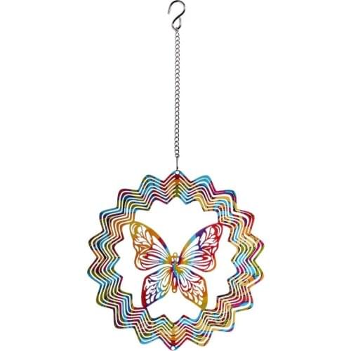 Ship From UK 3D Metal Window Hanging Colorful Butterfly Feng Shui Home Decoration Accessories For Room Best Gift