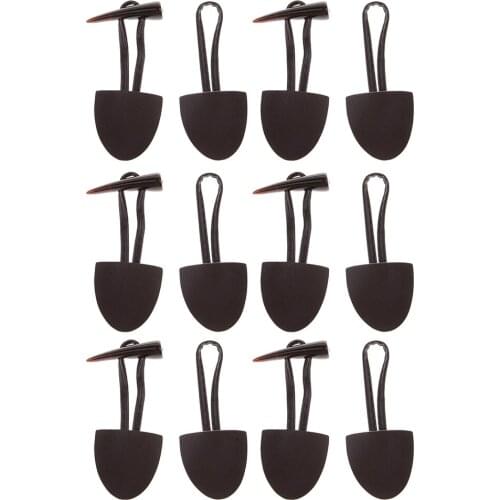 6 Sets Horn PU Leather Toggle Button Fasteners for Coat Jacket Duffle DIY Handmade Craft - 16x4cm
