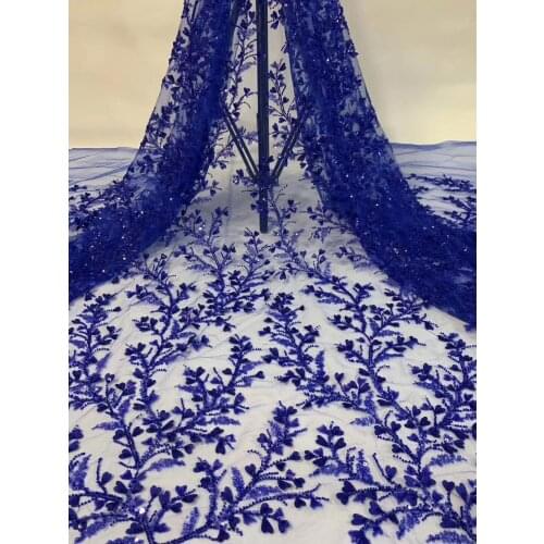 African Sequined Tulle Lace Fabric 2021 High Quality Lace Fabric French Nigeria Lace Fabric Embroidery Clothing D3819