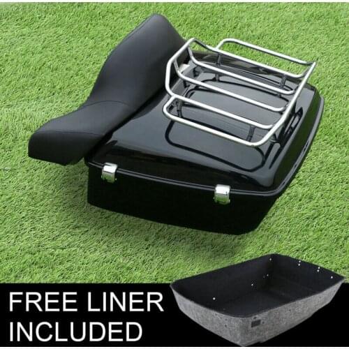 King Pack Trunk Luggage Rack Backrest For Harley Tour Pak Touring Road King Electra Street Glide FLH FLT CVO Special 2014-2020
