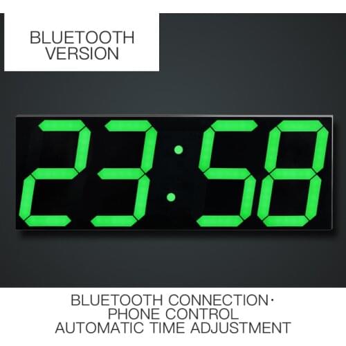 Nordic Digital Clock Simple Living Room Decoration Led Wall Clock 3d Bluetooth Alarm Clock Acrylic Mirror Clock