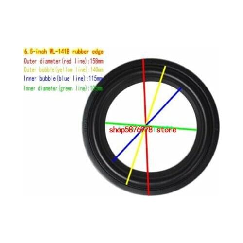 1pcs 6.5"inch Speaker Rubber Edge Speaker Surround HiFi Audio repair Punching