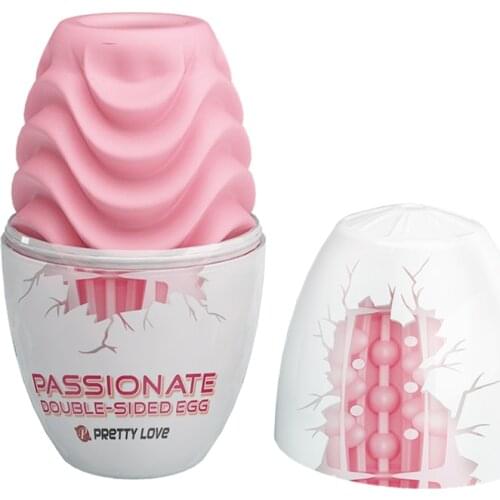 2021 New Design Tpr 3d Realistic Double Sided Pocket Pussy And Ass Egg Sex Toys Masturbator For Men Male