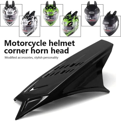 Full Face 2pcs Racing Helmet Corner Durable Horn Racing Mohawk Horns Universal Motorcycle Helmet Horn Motocross