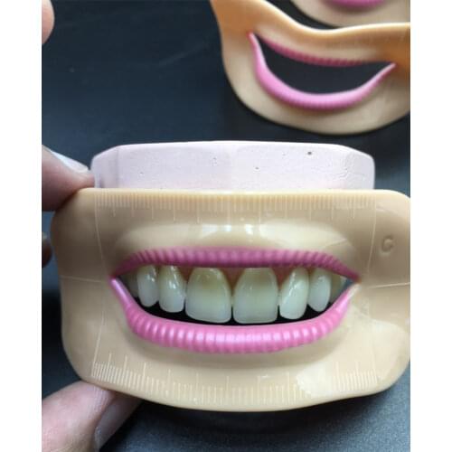 Dental lab denture laboratory mouth measuring lip measurement tool aesthetics parts 4 pcs different shape