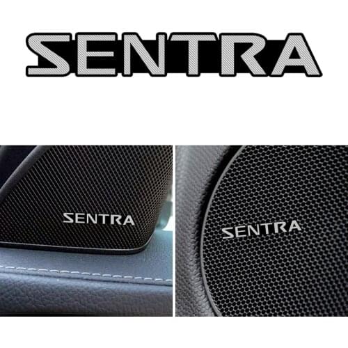 4pcs car audio decorate 3D Aluminum Badge Emblem Sticker For Nissan Sentra Accessories