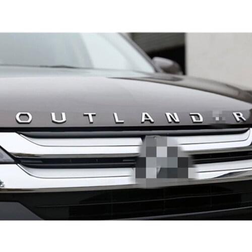 Car Hood Sticker Mitsubishi Sticker Accessories For Mitsubishi Outlander Sport PHEV VAN Badge Sticker Decorative Strip