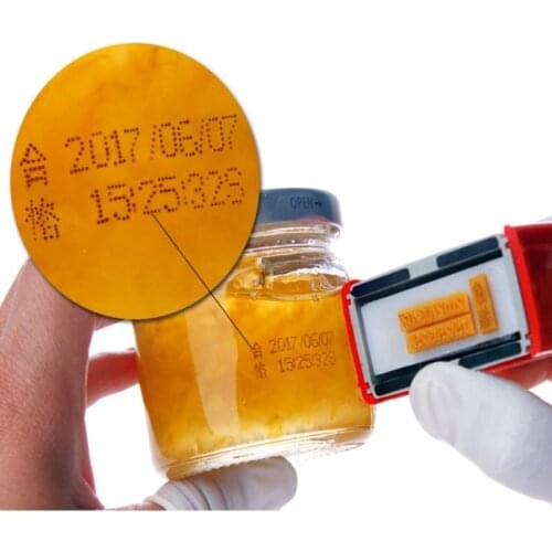 New Printer production date code coding tools Manual lot mark printing machine Cosmetic food bottle cap printing code
