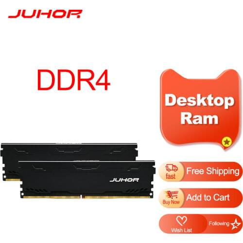 JUHOR Memoria DDR4 2400MHZ 2666MHZ 16GB DDR3 8GB 1600MHZ Desktop Memory Ram