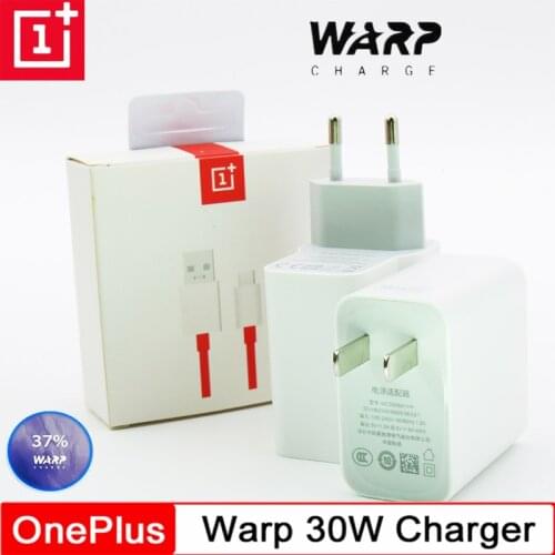 Original EU oneplus 7T Dash charger 5V/6A Fast charging 1m 1.5m USB typec cable wall power adapter for One plus 7 6t 5T 5 3T 3