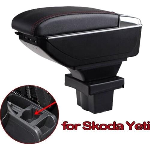For Skoda Octavia A5 Yeti armrest box central Store content box storage interior car-styling decoration accessories parts