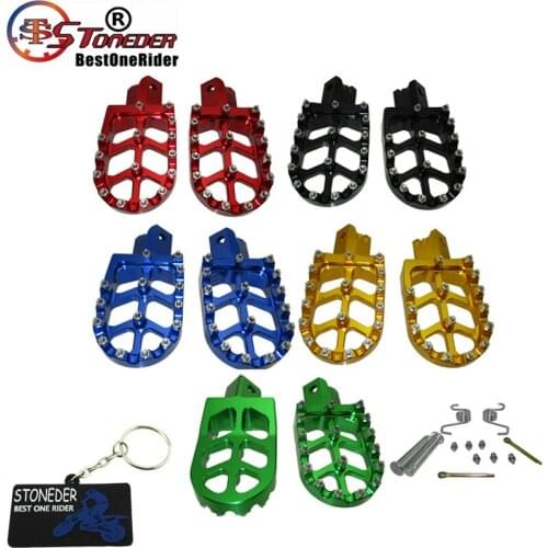 STONEDER CNC Footpegs Foot Rest For Chinese 50cc 70cc 90cc 110cc 125cc 140cc 150cc 160cc 170cc 180cc 190cc Pit Dirt Bikes