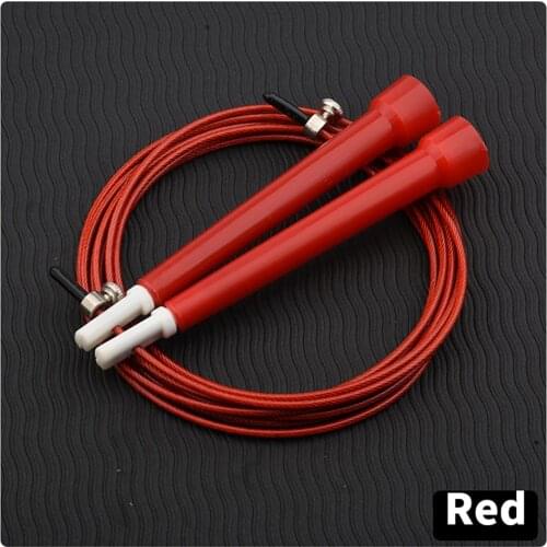 Portable Fitness Jump Rope Childrens Weight Loss And Fat Burning Sports Plastic Small Handle Wire Skipping Rope For Adult