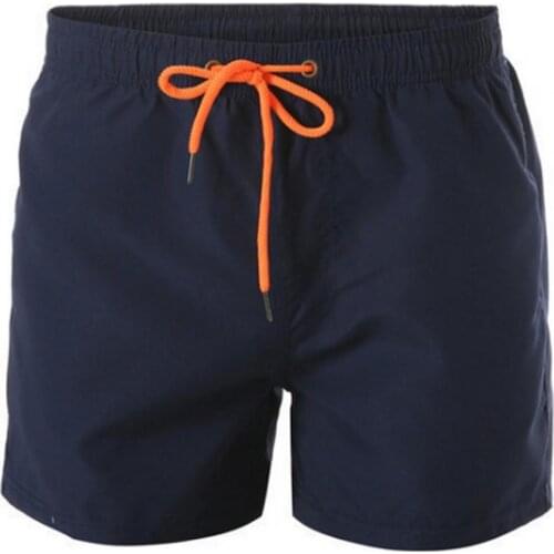 Plus Size Summer Men Beach Shorts Solid Color Inner Mesh Men Quick Dry Drawstring Pants Board Shorts swimwear men шорты мужские