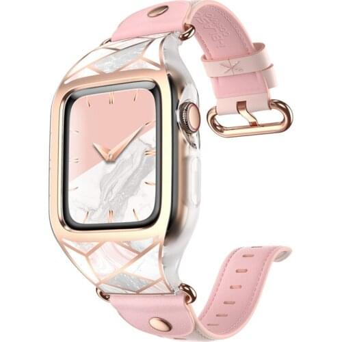 Band For Apple Watch Series 6/SE/5/4 40MM I-BLASON Cosmo Stylish Sporty Protective Bumper Case Cover with Adjustable Strap Bands