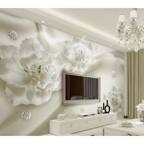 Home Decoration classic wallpaper for walls European style silk flowers photo wall murals wallpaper