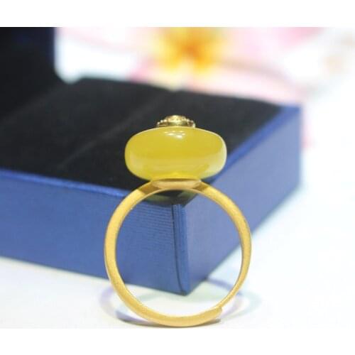 Natural amber ring with 925 sterling silver Inlaid turquoise women rings resizable amber rings diamond rings for women